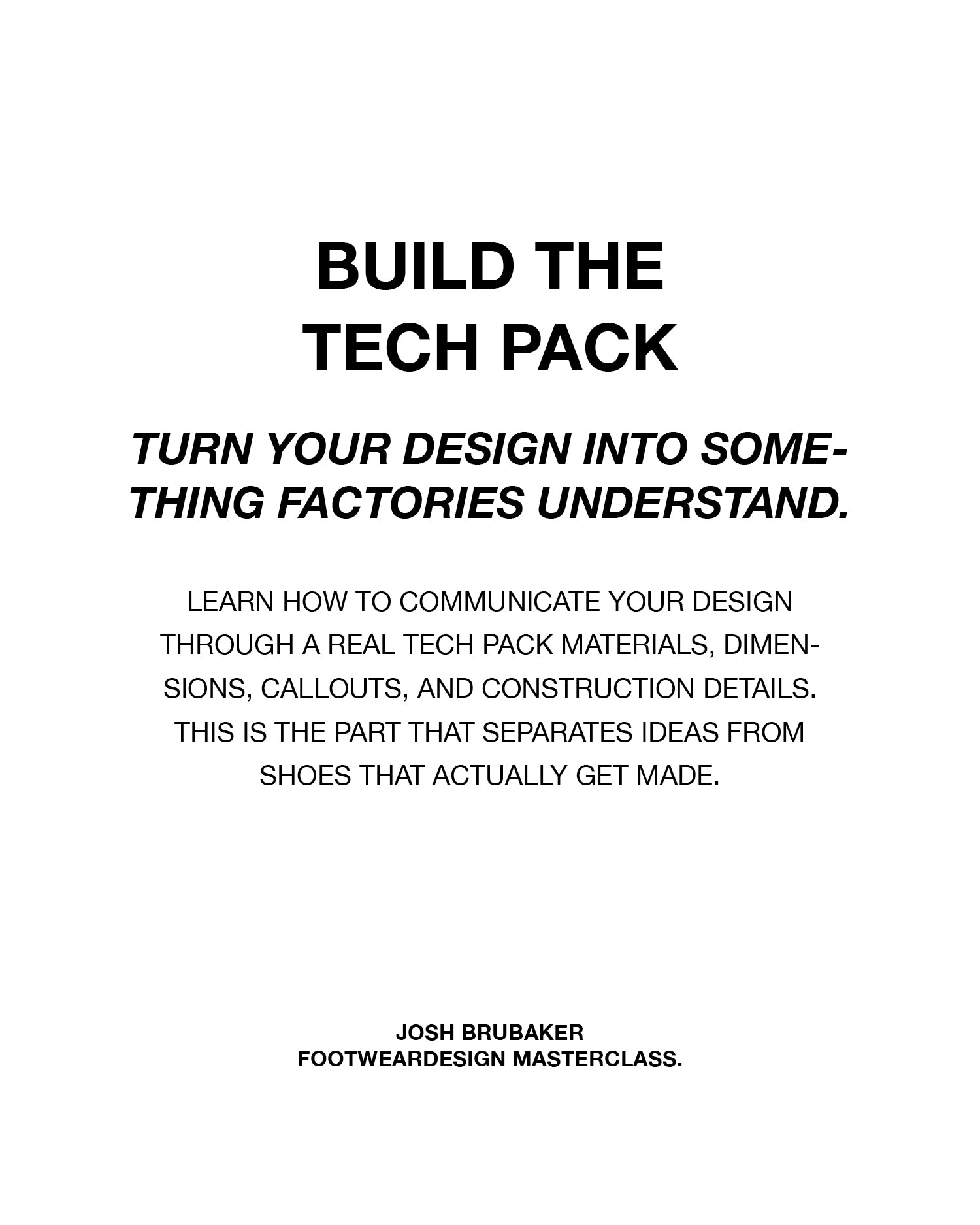 Footwear Design Masterclass